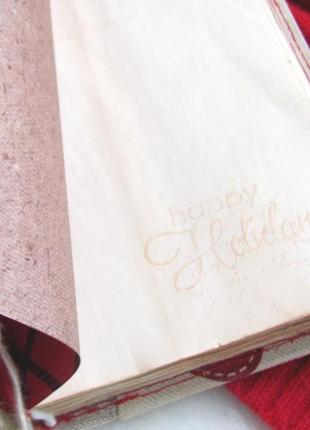 Зимовий, новорічний блокнот ручної роботи. купити оригінальний подарунок5 фото