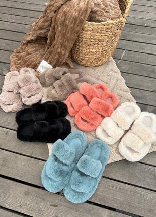 Пухнасті тапочки для дому