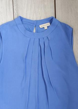 Якісна базова блузка блакитного кольору віскоза від іменитого бренду6 фото