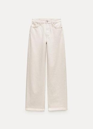 Джинсы wide leg прямые zara