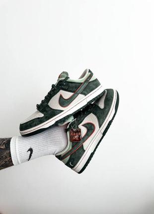 Nike sb dunk low pro eire "green white orange" мужские качественные удобные в носке2 фото