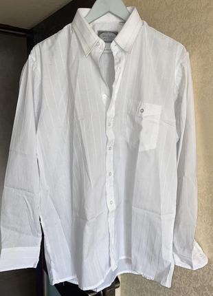 Оригинальная белая рубашка мужская рубашка3 фото