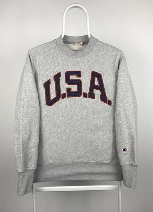 Винтажный свитшот champion reverse weave vintage adidas puma nike sport