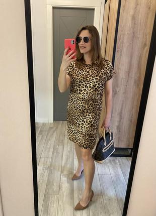 Леопардовое платье george размер s, 8