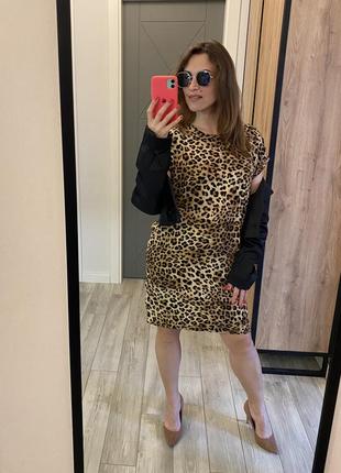 Леопардовое платье george размер s, 84 фото