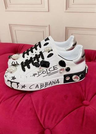 Кроссовки в стиле dolche & gabbana
