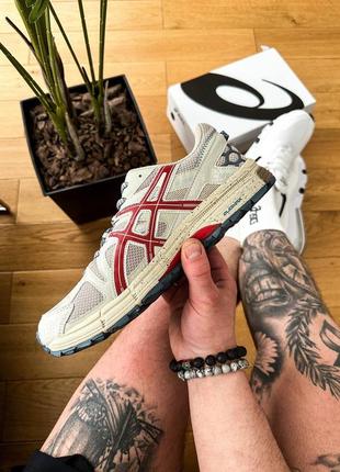 Asics gel kahana 8 "beige/red"чоловічі якісні зручні в носінні7 фото