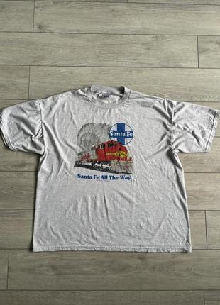 Мерч винтаж sante fe train jerzees vintage rare retro xl 1996 футболка