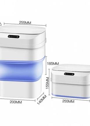 Складане відро для сміття із сенсорною кришкою zsw-l11 org7 фото