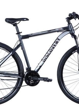 Велосипед st 29" discovery trek am dd рама- " 2024 (чорно-пома...