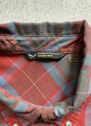 (2xl)человечья трекинговая рубашка salewa wool fanes flannel 2 pl2 фото