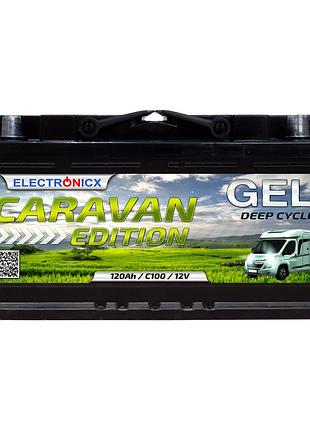 Гелевий аккумулятор electronicx caravan edition 120 ah 12v