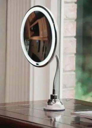 Кругле дзеркало з led-підсвіткою flexible mirror x10 org2 фото