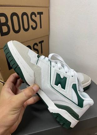 Кроссовки new balance 550 white green1 фото