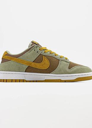 Nike dunk low dusty "olive "мужские качественные удобные в носке8 фото