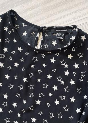 Блуза кофта со звездочками шифоновая2 фото