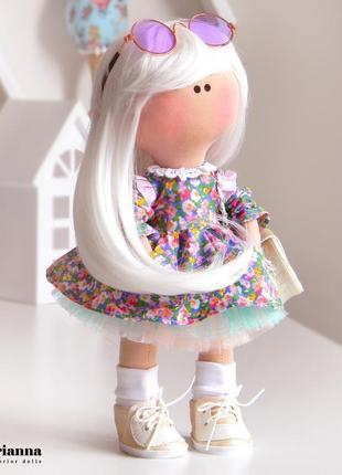 Интерьерная кукла. кукла трикотажная. кукла из ткани. кукла тыквоголовка. кукла тильда2 фото