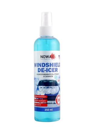 Розморозник скла та замків автомобіля nowax de-icer 250 мл (nx...