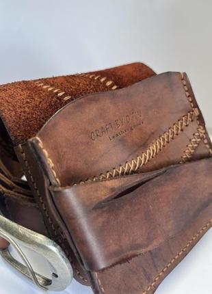 Шкіряна сумка-гаманець на ремені5 фото