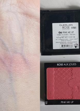 Рум'яна guerlain rose aux joues5 фото