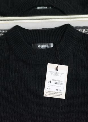 Новый черный свитер оверсайз missguided4 фото