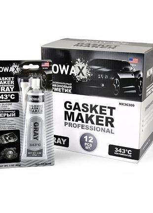 Сірий силіконовий герметик прокладок nowax gasket maker gray