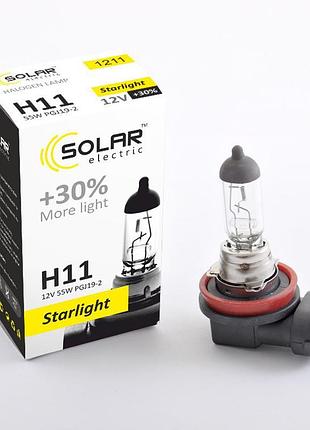Галогенова лампа solar h11 starlight +30% 70 w 24 v (2411)