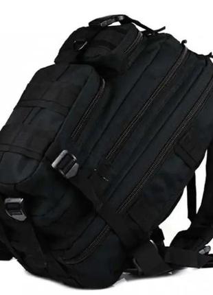 Тактический рюкзак tactic 1000d для военных, охоты, рыбалки, походов, путешествий и спорта. цвет черный8 фото
