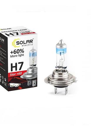 Галогенова лампа solar h7 12 v 55 w px26d starlight +60% (1237s2)