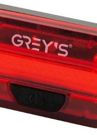 Ліхтарик на велосипед grey's 15хleds задній 2xcr2032 вологовід...