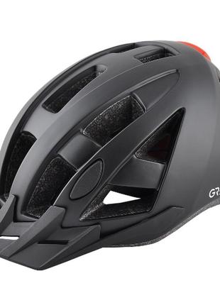 Велосипедний шолом grey's чорний мат., l