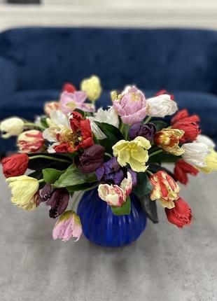 Букет тюльпанов из полимерной глины1 фото