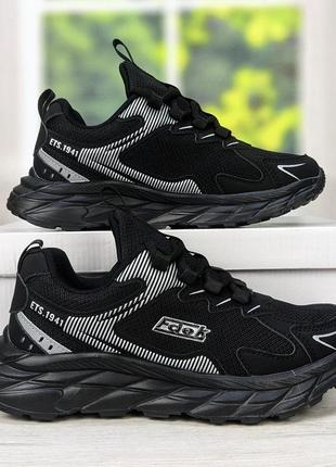 Кросівки підліткові чорні текстильні fdek 5336