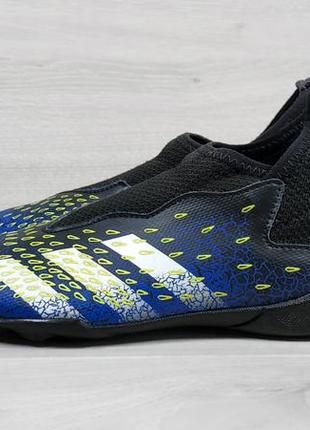 Детские футбольные кроссовки с носком adidas predator оригинал, размер 33 (сороконожки, копочки)9 фото