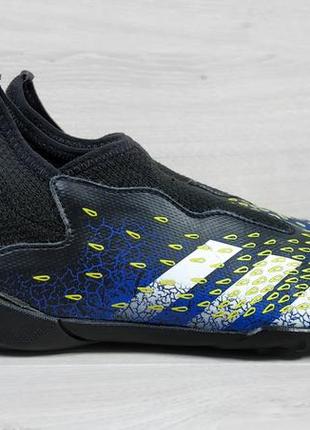 Детские футбольные кроссовки с носком adidas predator оригинал, размер 33 (сороконожки, копочки)2 фото