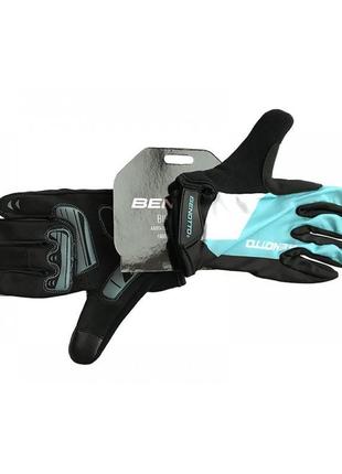 Рукавиці велосипедні benotto cg-78611 (turquoise) закриті жіно...