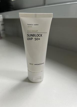 Професійний сонцезахисний крем innoaesthetics inno-derma sunblock spf 50+2 фото