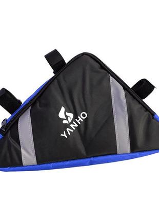 Сумка підрамна трикутна yanho чорно-синя org