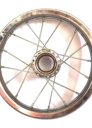 Колесо заднє під втулку з ножним гальмом 12" сталевий нікельов...