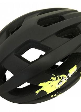 Шолом з козирком дорослий calibri fsk-y53 l (58-61) чорно-зеле...