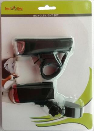 Комплект світла фара + стоп jing yi jy-7036+401s на батарейках...