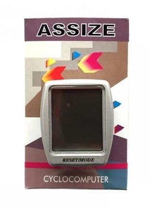 Велокомп'ютер assize as-401 дротовий сірий org