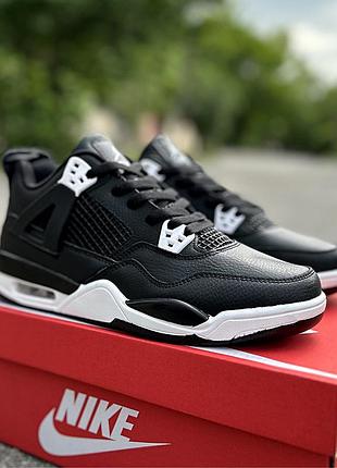 Чоловічі кросівки nike air jordan 4 black cl