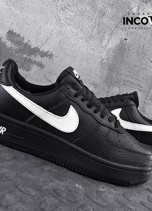 Зимові кросівки nike air force 1 black
