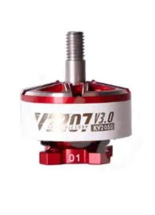 Fpv двигун безколекторний t-motor velox v2207 v3 2050kv red org