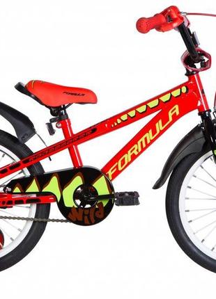 Велосипед 18" formula wild 2021 (червоно-чорний із салатовим 9...