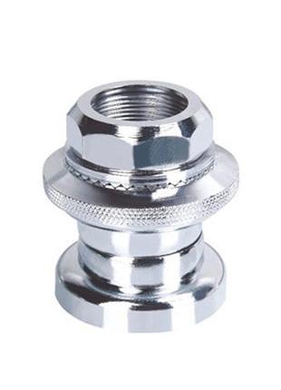 Кермова колонка yq-cb-02e нарізна срібляста для велосипедів хв...