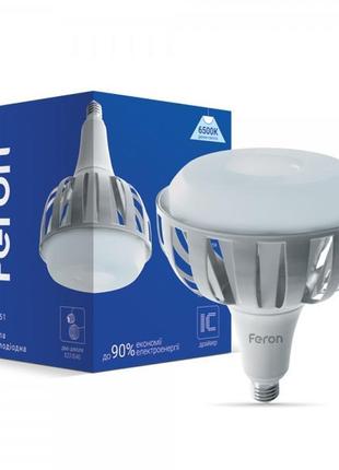 Світлодіодна лампа feron lb-651 100w е27-e40 6500k