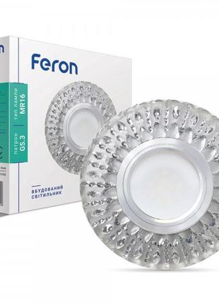 Вбудований світильник feron cd836 з led підсвічуванням