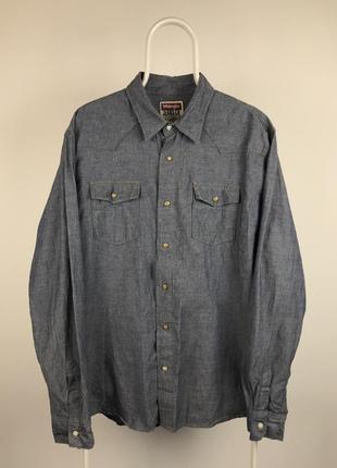 Рубашка с длинным рукавом wrangler vintage levis edwin evisu usa england japan